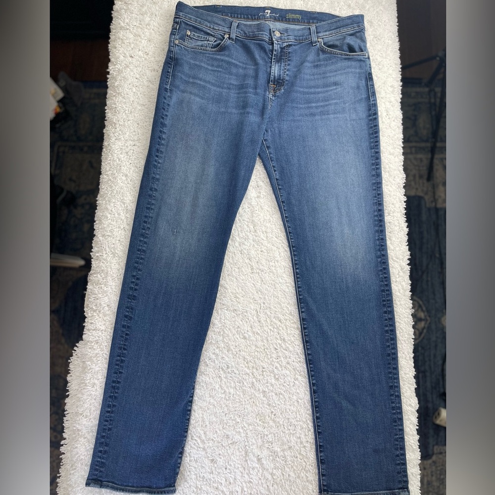 7 For All Mankind Skinny Denim Jeans - Size 40